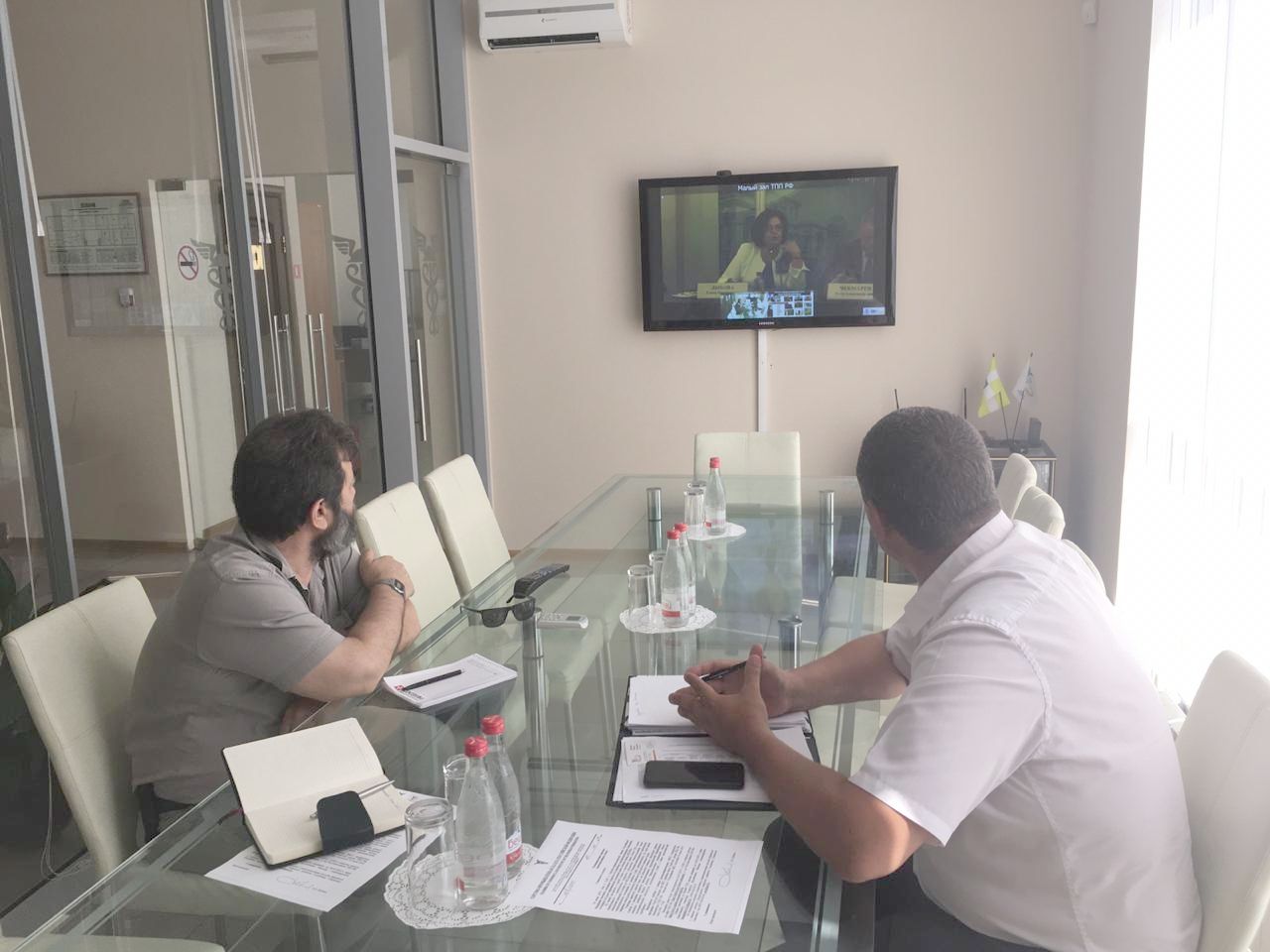 Делегация агрохимцентра на видеоконференции в Союзе "ТПП Ставропольского края"